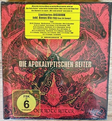 Die Apokalyptischen Reiter “Der Rote Reiter” Ltd Mediabook CD/Blu-Ray NEW SEALED - Bild 1 von 3