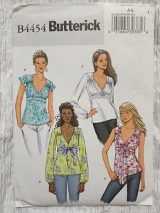Butterick 4454 sewing pattern - 4 top designs in sizes 6-12. Uncut. - Picture 1 of 2