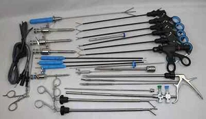 25pc-Laparoscopic Instrument Set 5mmx330mm Best Quality Reusable Instruments - Picture 1 of 9