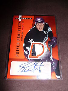 2005-06 Hot Prospects Ryan Getzlaf AUTO / PATCH RC 13/50 3CLR RARE Red Hot 
