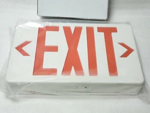 LUMAPRO 6CGL5 1 or 2 FACE EMERGENCY BATTERY BACKUP LED EXIT SIGN - Picture 1 of 10