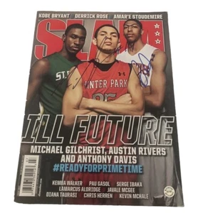 ANTHONY DAVIS MICHAEL KIDD-GILCHRIST DUAL SIGNED OFFICIAL NBA SLAM MAGAZINE COA - Picture 1 of 2