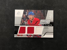 2008-09 SP GAME USED ANDREI MARKOV AUTHENTIC FABRICS TRIPLE JERSEY #3AF-AM