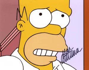 DAN CASTELLANETA SIGNED 8x10 PHOTO HOMER SIMPSON VOICE THE SIMPSONS BECKETT BAS - Picture 1 of 2