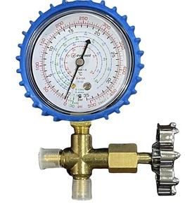 Single Manifold Gauge Testing Charging Air Condition Freon differents - Picture 1 of 5