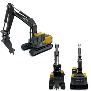 1/60 Drill Excavator Construction Vehicle Diecast Toys for Boys Kids Gifts Gray - Picture 1 of 9