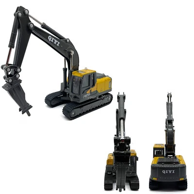 1/60 Drill Excavator Construction Vehicle Diecast Toys for Boys Kids Gifts Gray - Image 1 of 4