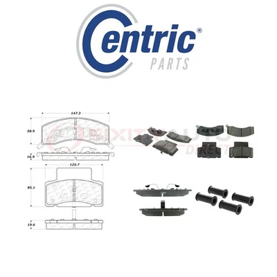 Centric Posi Quiet Ceramic Brake Pads w Shims for 1990-2000 Chevrolet C3500 uy Foto 1 de 4