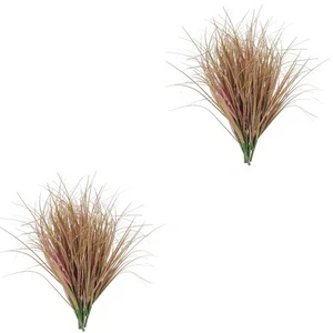 2 PEZZI Erba Artificiale Alta Decorazione Madre Ufficio Arbusti Finti - Foto 1 di 12