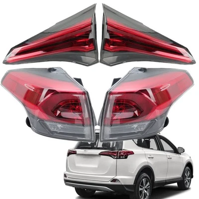 左尾或右尾灯外/内卤素灯适用于丰田RAV4 2016-2018 — 第 1/4 张图片