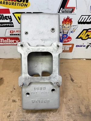 WEIAND BBC CHEVY TUNNEL RAM SINGLE CARB 4150 TOP 1933 SE ADAPTA A 1985 O 1981 FONDO Foto 1 de 4