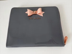 Ted Baker ipad Case PVC Pink Grey Rose Gold Used - Picture 1 of 8