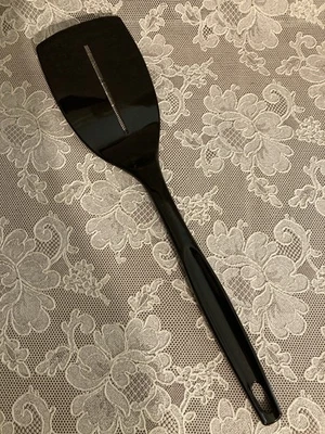 Vintage FOLEY Nylon Spatula 1 Slot Blade Black Nice! Very Shiny - Image 1 of 4
