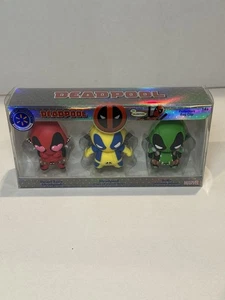 Deadpool Walmart Exklusive Figur Tasche Clip 3 Pack Set Brandneu Versiegelt  - Bild 1 von 2