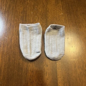 Baby Gray No-Show Socks 1 Pair (0–6 Months) - Picture 1 of 3