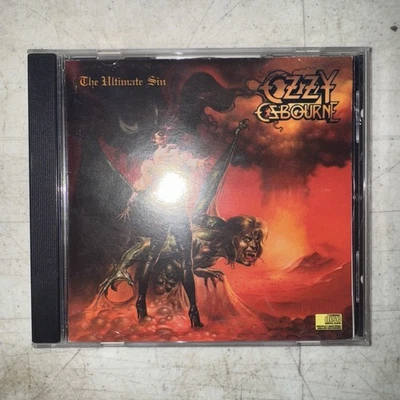 Ozzy Osbourne THE ULTIMATE SIN CD 1986 ZK 40026 DIDP 20234 CBS Tested - Image 1 of 4