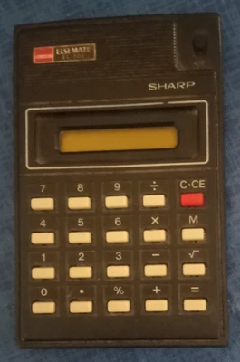 Calculator Sharp EL-206 Electronic Calculator With Book, Box and Case - Vintage - Image 1 of 4