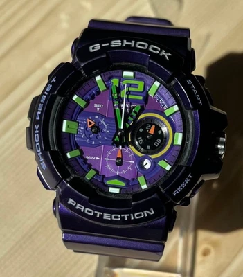 CASIO G-SHOCK GAC110-6A Evangelion Quartz Waterproof Shockproof Purple Excellent - Image 1 of 4