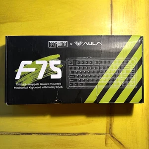 epomaker aula f75 mechanical keyboard 75% hot swappable gasket mount w/ knob - Picture 1 of 7