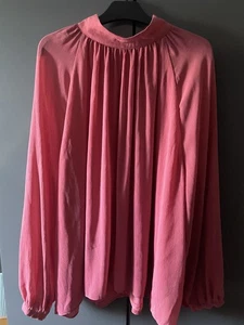 M&S dark pink long sleeves blouse 22 - Picture 1 of 3