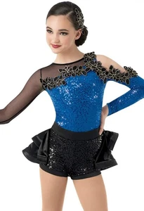 Pre-Owned Costume Medium Adult Blue Weissman 10503 Jazz Tap Musical Theater Dres - Picture 1 of 3