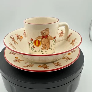 Mason’s Ironstone Teddy Bears Children’s Set – Bowl, Cup & Plate (1984) - Picture 1 of 15