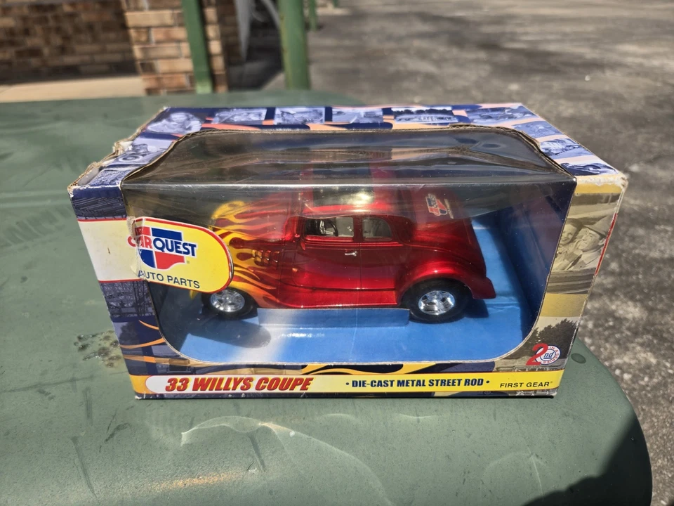 2001 First Gear Car Quest Auto Parts 1933 Willys Coupe Diecast Metal Street Rod - Image 1 of 4