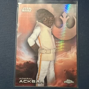 2025 Topps Chrome Star Wars, Admiral Ackbar #1 Prism Refractor - Picture 1 of 3