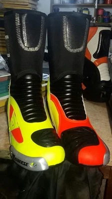 Uomo Stivali in Pelle da Moto MOTOGP Corsa Stivali da Motociclista in Pelle CE - Immagine 1 di 4