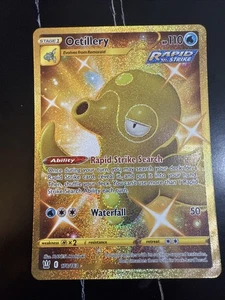 Pokemon - Octillery 178/163 - Estilos de Batalla SWSH - Tarjeta Rara Secreta Dorada - Imagen 1 de 2