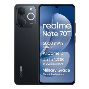 Realme Note70T schwarz 256GB 6,75" Dual SIM 50MP AI Android 15 SIM frei Smart - Bild 1 von 9