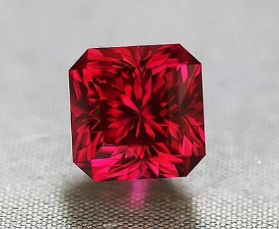 Lab Created Gemstone, Square Portuguese . 9.50mm - Image 1 of 4