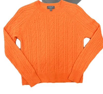 J Crew Cashmere cropped cable-knit crewneck sweater Small - Image 1 of 4