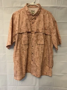 Camisa LL Bean Para Hombres XXL Alta Ventilada Bordada Pesca con Estampado Village All Over - Imagen 1 de 16