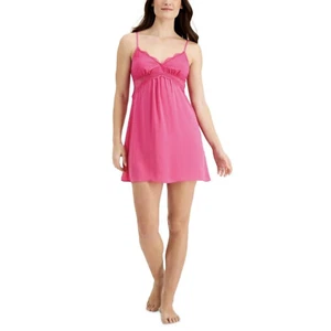 New INC International Concepts Womans Sz Small Nightgown Lace & Chiffon Pink NWT - Picture 1 of 9