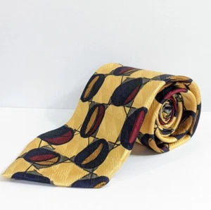 Cravatta collo studio giallo blu rosso Nordstrom Robert Talbott - Foto 1 di 7