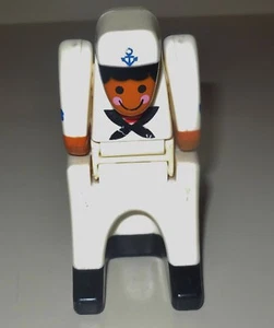 VINTAGE MATTEL 1985 PLAY FAMILY DOUBLE DOOZ FOLD UP RARE SEA BOAT SAILOR FIGURE - Picture 1 of 4