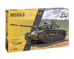 ITALERI 1:35 KIT CARRO ARMATO M60A3 DECALS PER 5 VERSIONI  22,8 CM      ART 6582 - Foto 1 di 1