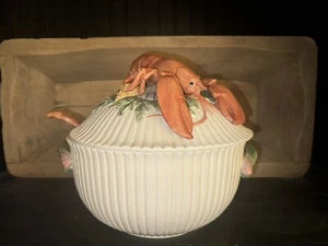 Fitz & Floyd Fish Market Lobster Soup Tureen 3.5 Qt Bowl w/Ladle - Picture 1 of 6