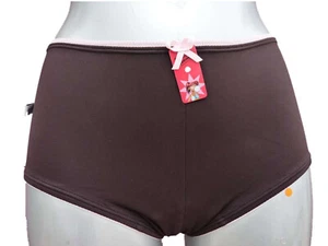 Boxer medio Boobs & Bloomers Elbrina Choc marrone e rosa da ragazzo mutandine - Foto 1 di 1