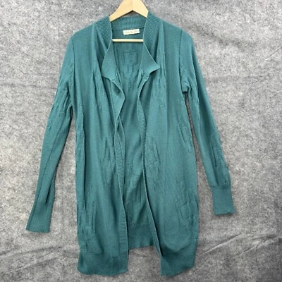 Cárdigan suéter Staring at Stars Anthropologie para mujer M azul verdoso palangre abierto Foto 1 de 4