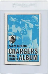 1969 Topps Mini-Album Inserts #26 San Diego Chargers EX/MT *38 - Picture 1 of 2