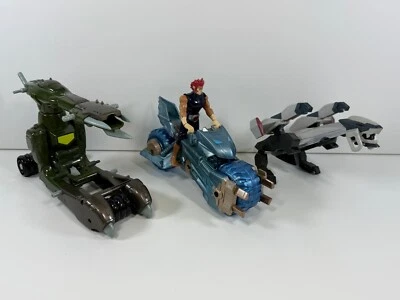 Thundercats 2011 Lote de 4" Cañón Lagarto Tigre Flyer Lion-O en un BatCycle Bandai Foto 1 de 4