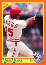 Glenn Braggs 56T 1990 Score Rookie Traded - Cincinnati Reds