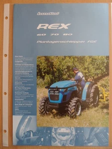 17 PROSPEKT LANDINI REX 60-70-80 Plantagenschlepper FGE Traktoren - Picture 1 of 1