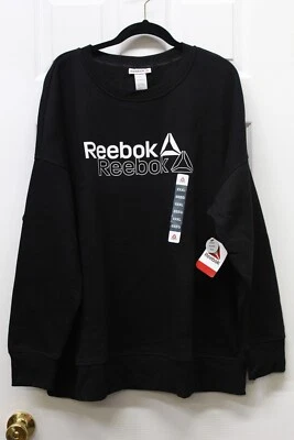 Sudadera para mujer Reebok After Class cuello redondo-negra-3XL-NUEVA CON ETIQUETAS Foto 1 de 2