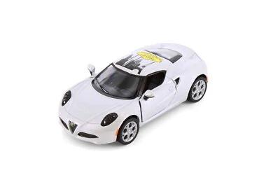 2013 ALFA ROMEO 4C WHITE W/WELCOME TO LAS VEGAS 1/32 DIECAST CAR KINSMART 5366D - Image 1 of 4