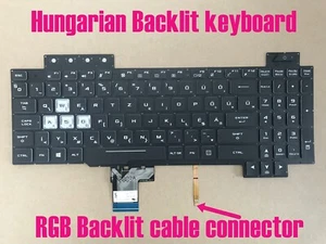 Hungarian Backlit keyboard for Asus FX505G FX505GM FX505GE FX505GT FX505D - Picture 1 of 1