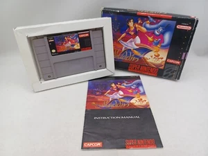 Disney's Aladdin Super Nintendo SNES Completo En Caja con Manual Probado/Funciona - Imagen 1 de 11