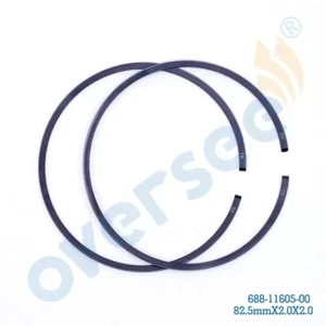 Anillo de pistón +0,50 para fueraborda Yamaha parte 2T 75 HP 85 HP 90 HP 688-11605-00 82,5 mm - Imagen 1 de 4